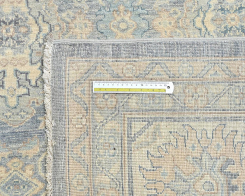 12x15 Zeigler Gray Afghan Hand Knotted Wool Area Rug
